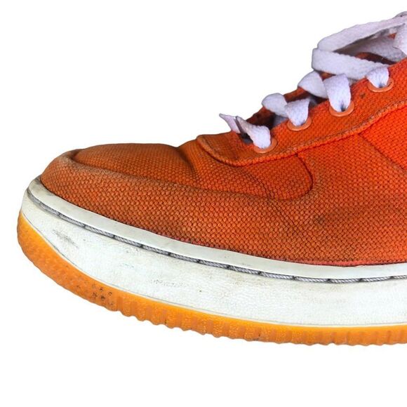 VINTAGE 2007 nike air force 1 low orange peel size 12 womens - Picture 13 of 16
